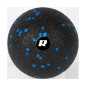 Massageboll 8 cm, svart-blå färg, EPP-material, REBEL ACTIVE
