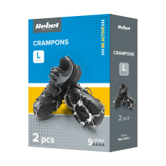 Taggar med piggar för vandringskängor, storlek L (41-44), REBEL ACTIVE.