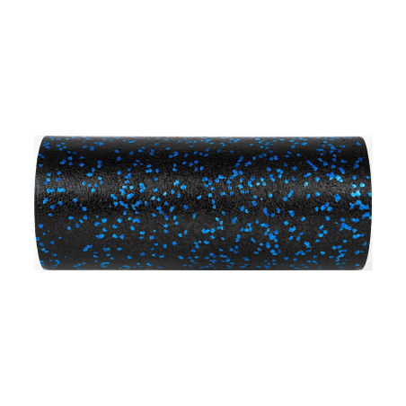 Massage roller, slät skumrulle 14x33cm, svart-blå färg, EPP-material, REBEL ACTIVE