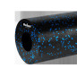 Massage roller, slät skumrulle 14x33cm, svart-blå färg, EPP-material, REBEL ACTIVE