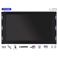 Beröringsskärm öppen ramme led 15 tum vga hdmi bnc usb 12v 230v