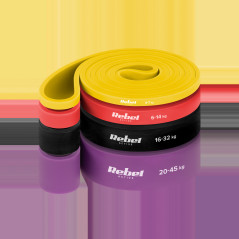 Elastiska träningsbandset - Power Band PLs-2, 4-45 kg, 4 band, REBEL ACTIVE