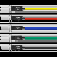 Elastiska bandset för träning - Power Tube Set, 5-80 kg, 5 band, REBEL ACTIVE