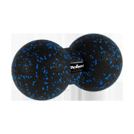 Set med massagevals, miniroller, 2 bollar, 2 duobollar, 6 delar, svart-blå färg, material EPP, REBEL ACTIVE.