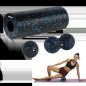Massage roller set, roller, ball, duoball, 3 pieces, black-blue color, EPP material, REBEL ACTIVE. 

(Massagerullset, rulle, bol