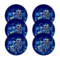 Set med runda bordsunderlägg 6D - MIDNIGHT