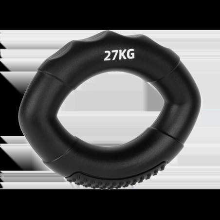 Silikonhandgreppare för handrehabilitering, 0 - 27 kg, svart, REBEL ACTIVE