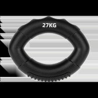 Silikonowy ściskacz do rąk do rehabilitacji rąk, 0 - 27 kg , czarny , REBEL ACTIVE