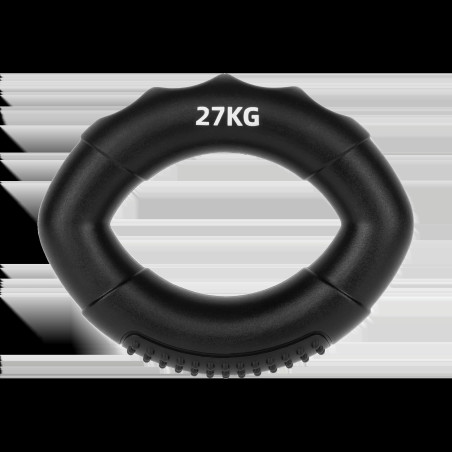 Silikonhandgreppare för handrehabilitering, 0 - 27 kg, svart, REBEL ACTIVE