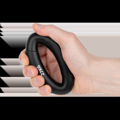 Silikonhandgreppare för handrehabilitering, 0 - 27 kg, svart, REBEL ACTIVE