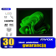 Monitor open frame led 8cali vga hdmi av bnc 12v 230v