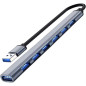 AK340A Hub usb 1x3.0 6x2.0 tunn