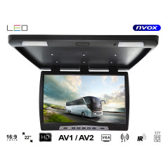 Hängande takmonterad LCD-skärm på 22 tum med LED, VGA, IR och FM.