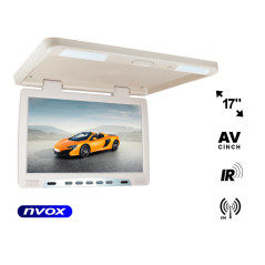 Monitor som hängs upp i taket, LCD 17 tum, LED, IR, FM.