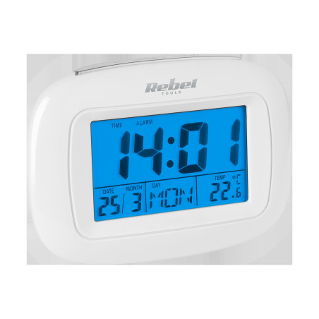 Multifunktionsklocka (tid, datum, alarm, temperatur, veckodagar)