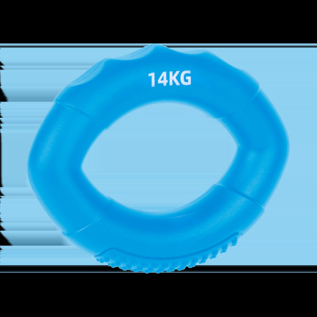 Silikonhandgreppare för handrehabilitering, 0 - 14 kg, blå, REBEL ACTIVE