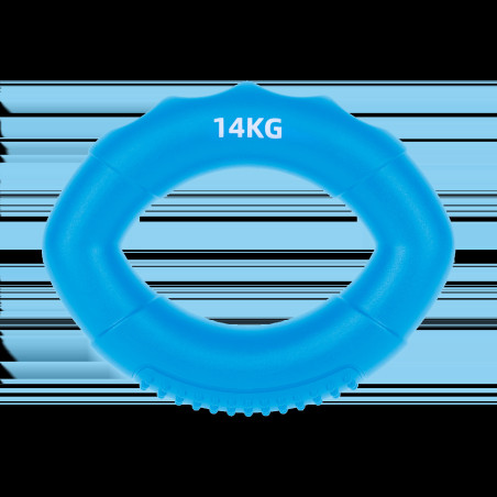 Silikonhandgreppare för handrehabilitering, 0 - 14 kg, blå, REBEL ACTIVE