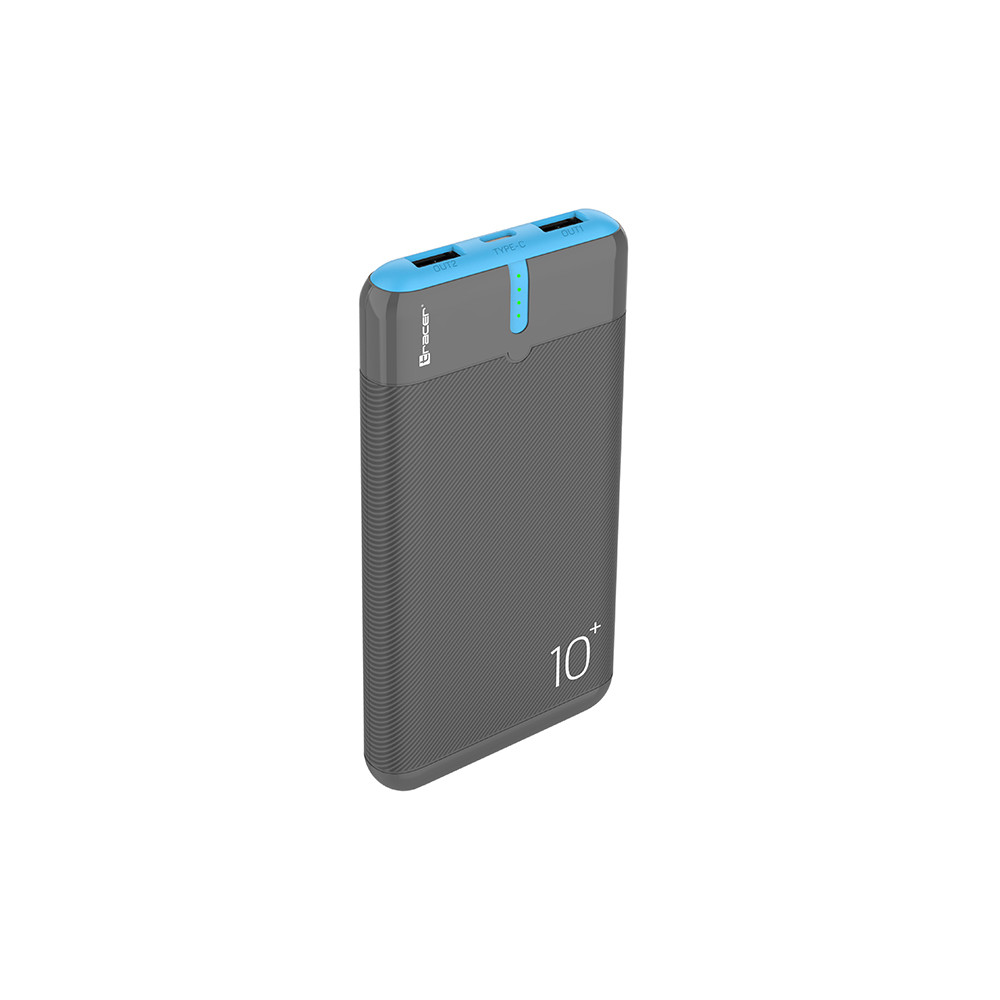 Power bank TRACER EnerGo 10000mAh grå/blå