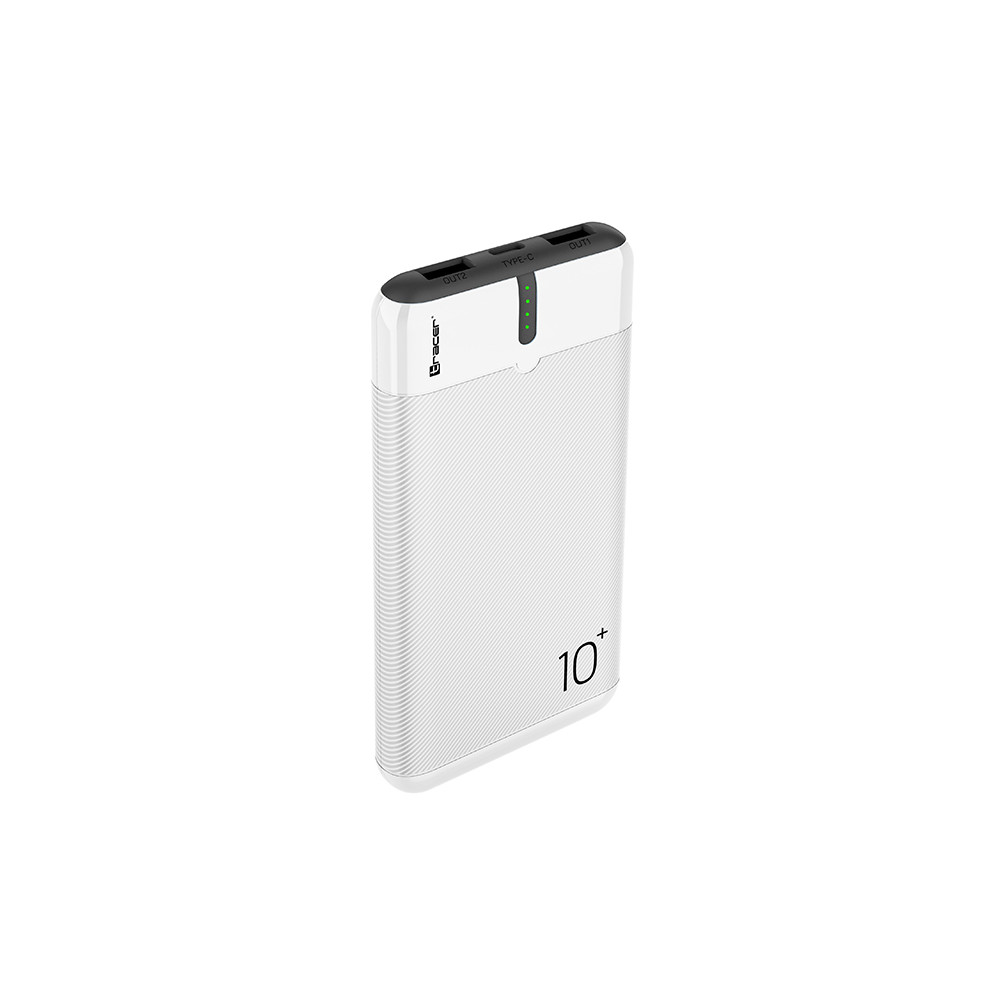 Power bank TRACER EnerGo 10000mAh vit/svart