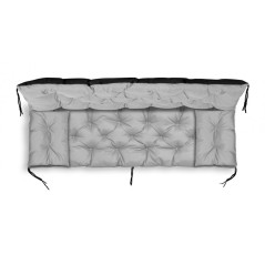 TRÄDGÅRDSSET 100x60x50CM + 2 KUDDAR 42X42 CM LJUSGRÅ | HandlaSmidigt.se