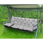 TRÄDGÅRDSSET 100x60x50CM + 2 KUDDAR 42X42 CM LJUSGRÅ