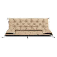TRÄDGÅRDSSÄTT 100x60x50CM + 2 KUDDAR 42X42 CM BEIGE