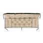 TRÄDGÅRDSSÄTT 100x60x50CM + 2 KUDDAR 42X42 CM BEIGE