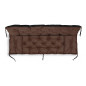 TRÄDGÅRDSSET 100x60x50CM + 2 KUDDAR 42X42 CM BRUN