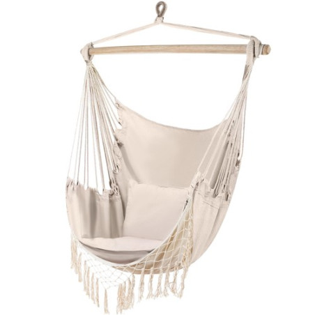 Hängmatta - Brasiliansk beigefärgad stol Gardlov 23670