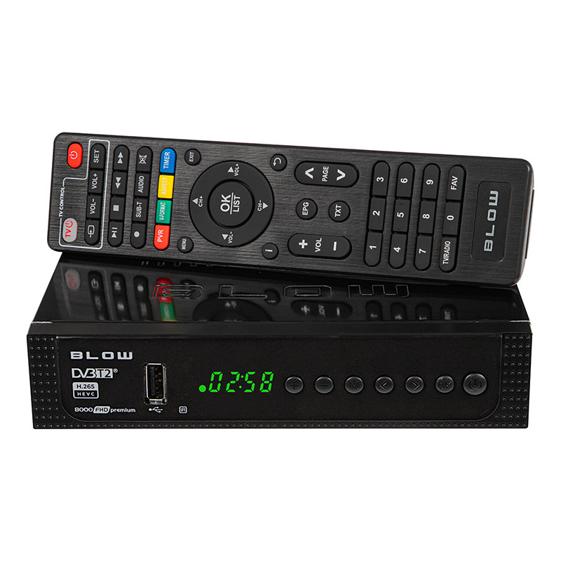 77-039- Dekoder tuner dvb-t2 blow 8000fhd premium
77-039- Dekoder tuner dvb-t2 blow 8000fhd premium