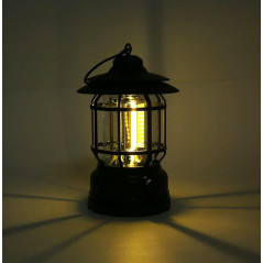 ZD133 Campinglampa med uppladdningsbart batteri, LED, COB och USB.