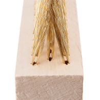 Szczotka druciana do kostki brukowej ze skrobakiem