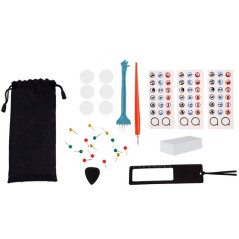 Världskarta - flaggskrapa + tillbehör 23442