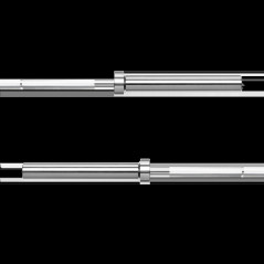 Olympisk skivstång 50 mm med lager, olympisk stång med lager 180 cm 15 kg REBEL ACTIVE | HandlaSmidigt.se