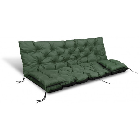 TRÄDGÅRDSSET 100x60x50CM + 2 KUDDAR 42X42 CM GRÖN | HandlaSmidigt.se