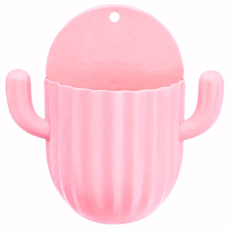 DA129A Organizer för tandborstar och penslar i rosa färg.