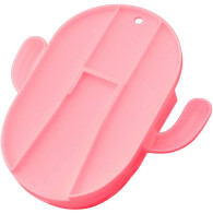 DA129A Organizer för tandborstar och penslar i rosa färg.