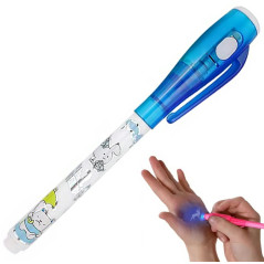 DA186 Spionpenna osynlig med UV-ficklampa