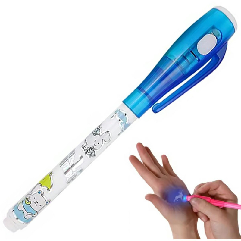 DA186 Spionpenna osynlig med UV-ficklampa