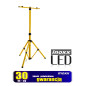 Strålkastare med LED-belysning 50W x2 + teleskopstativ 160cm