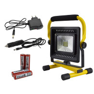 Strålkastare med LED-belysning 50W x2 + teleskopstativ 160cm