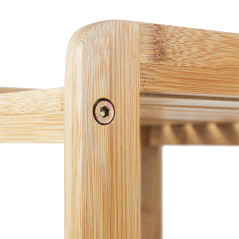 Badrumsskåp i bambu från GreenBlue, 370x330x780mm, 3 hyllor, GB321 | HandlaSmidigt.se