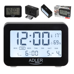 AD 1196 svart batteridriven väckarklocka