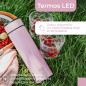 AD 4506 rosa Termos LED 473 ml rosa