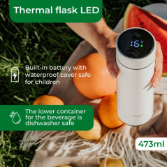 AD 4506 vit Termos led 473 ml vit | HandlaSmidigt.se
