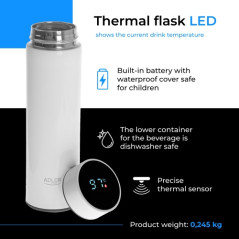 AD 4506 vit Termos led 473 ml vit | HandlaSmidigt.se