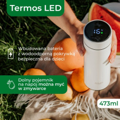 AD 4506 vit Termos led 473 ml vit | HandlaSmidigt.se