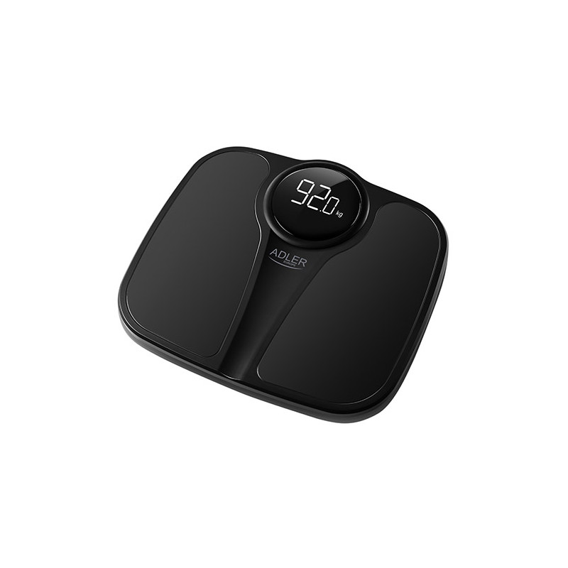 AD 8172 svart Badrumsvåg - 180 kg