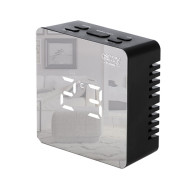 CR 1150 svart Väckarklocka med LED-ljus