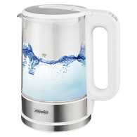 MS 1301 vit Glasvattenkokare 1,7 l med temperaturreglering.